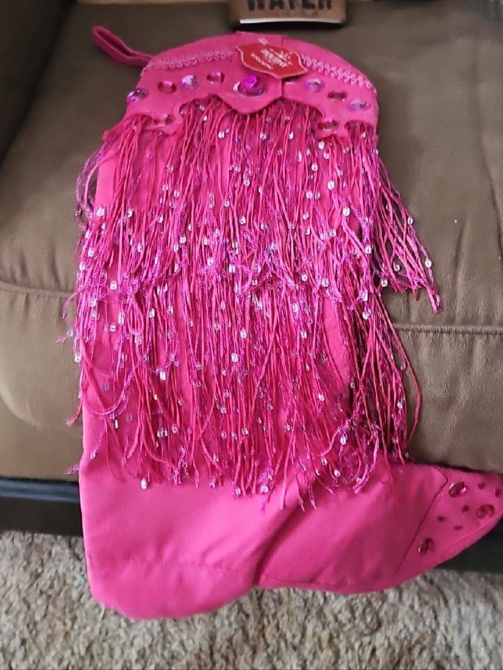 Holiday Time Hot Pink Boot